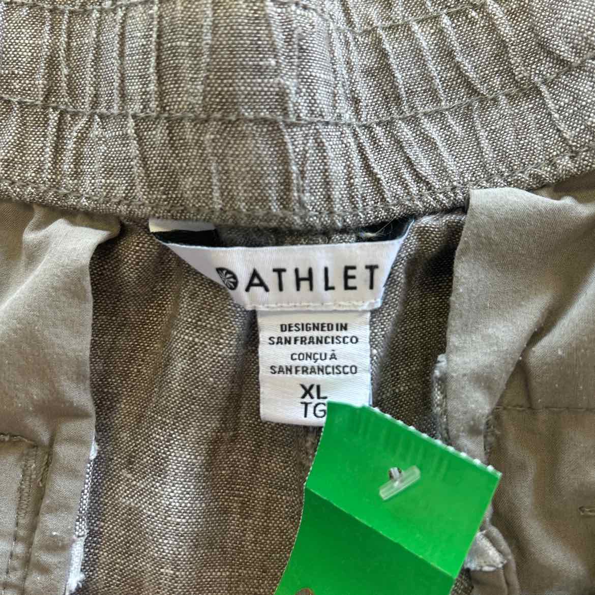 Athleta Size XL Brown Linen Preloved Jogging Pants