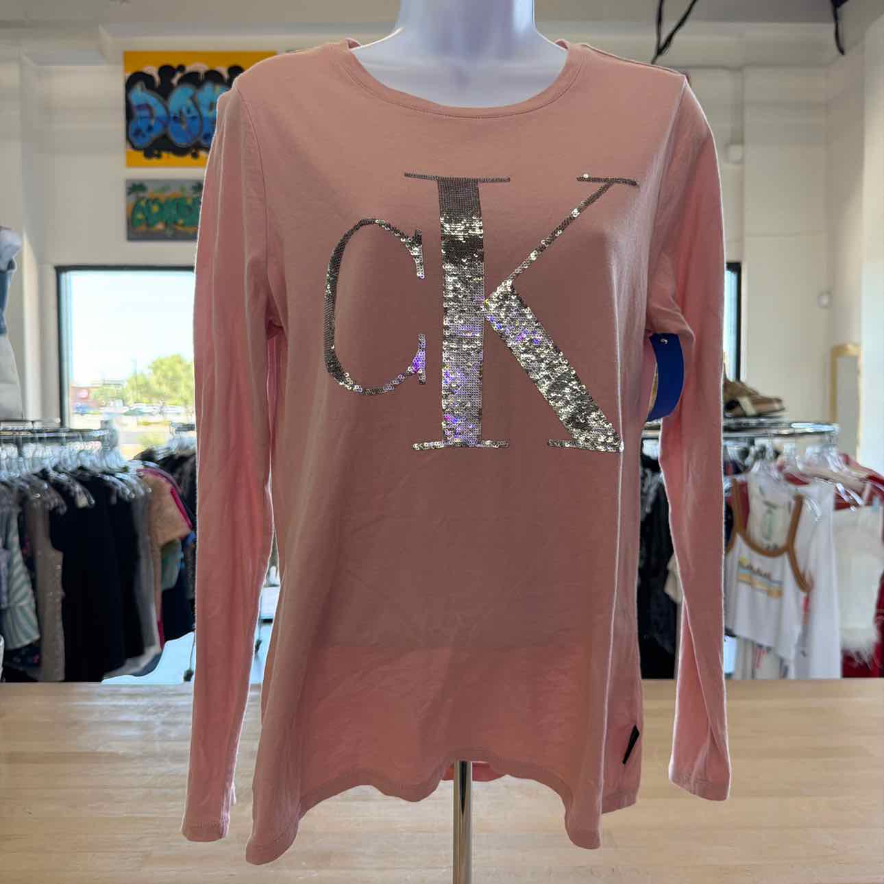 Calvin Klein Jeans Size S Pink Preloved Longsleeve