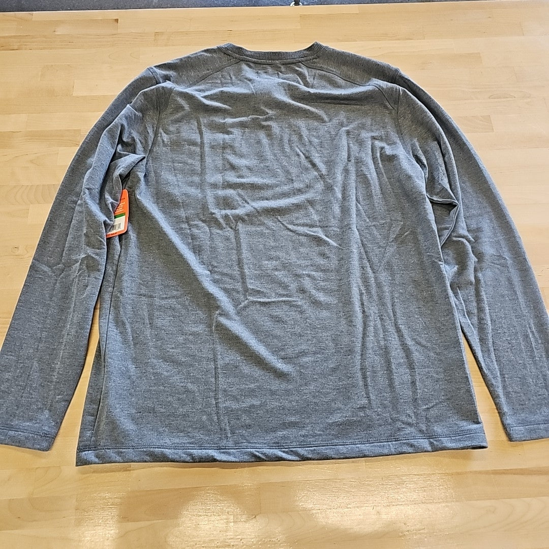 Bass Outdoor Size L Gray MENS Long Sleeve Shirt