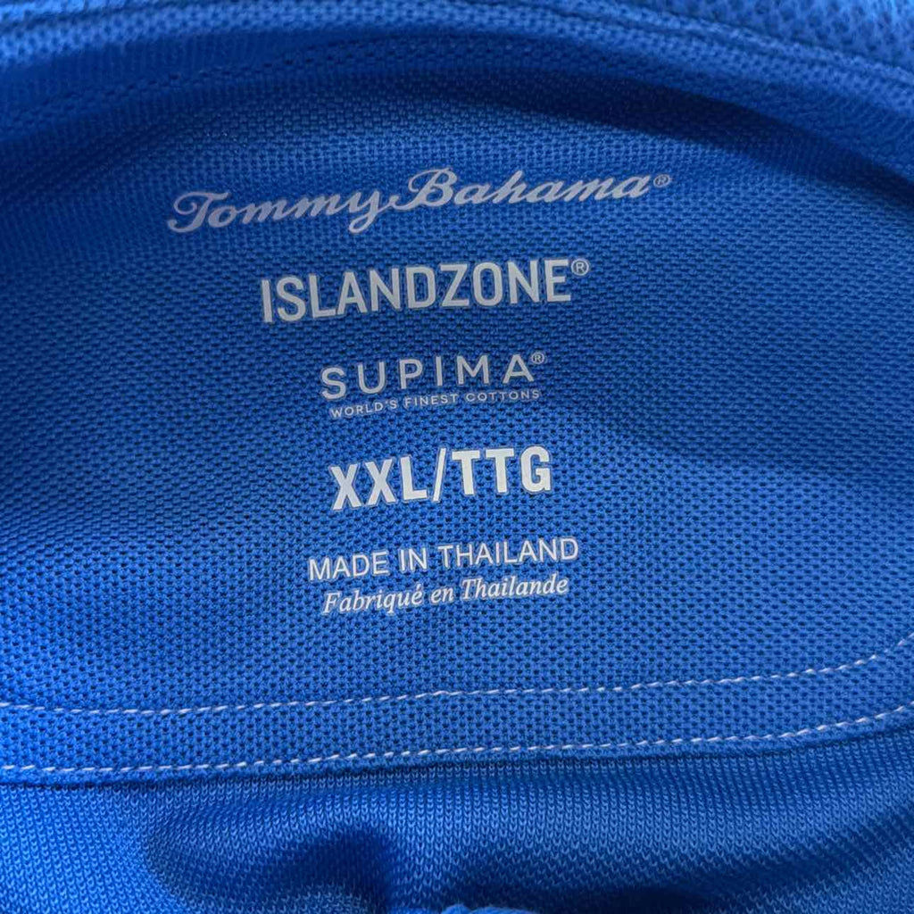 Tommy Bahama Size XXL Blue Preloved MENS Polo