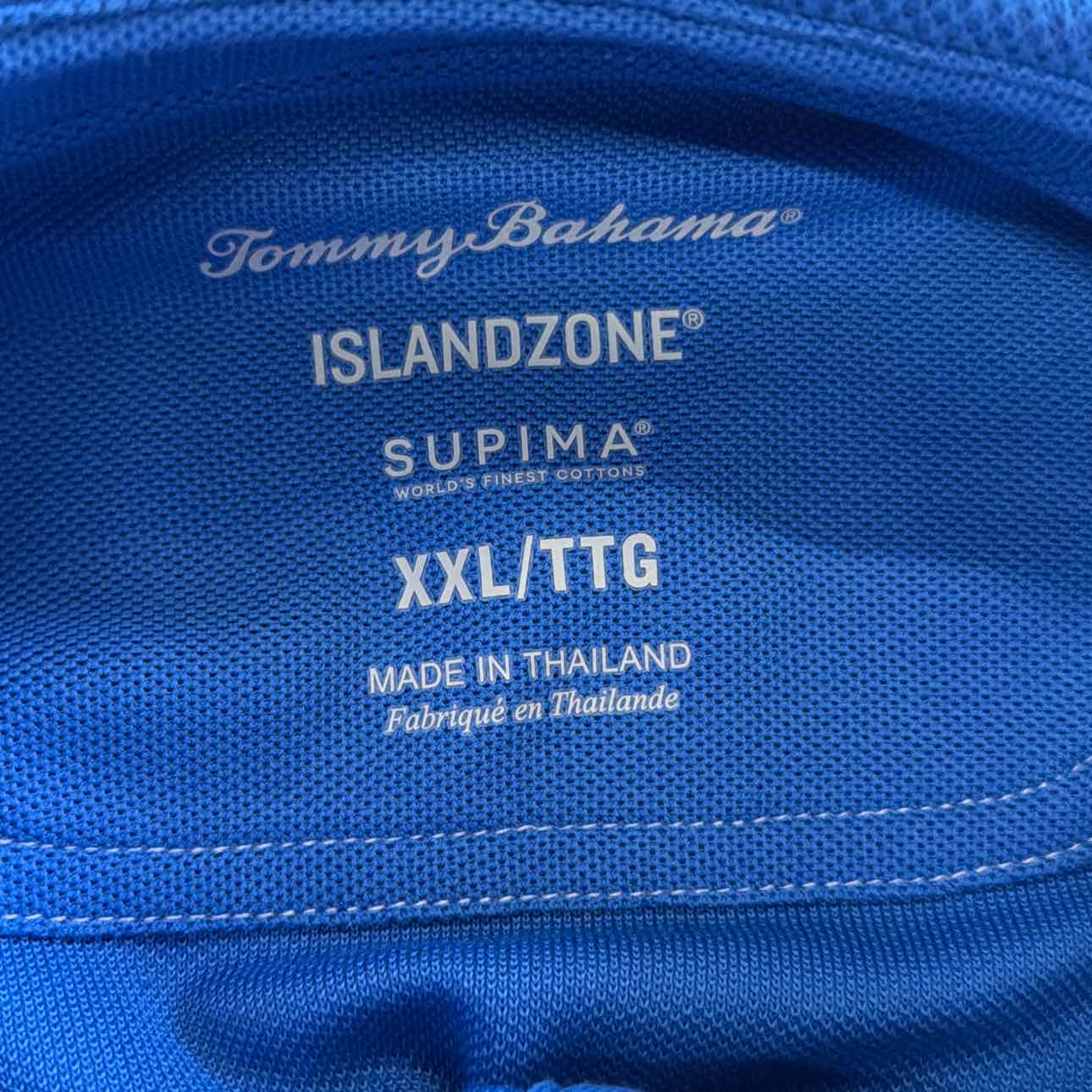 Tommy Bahama Size XXL Blue Preloved MENS Polo