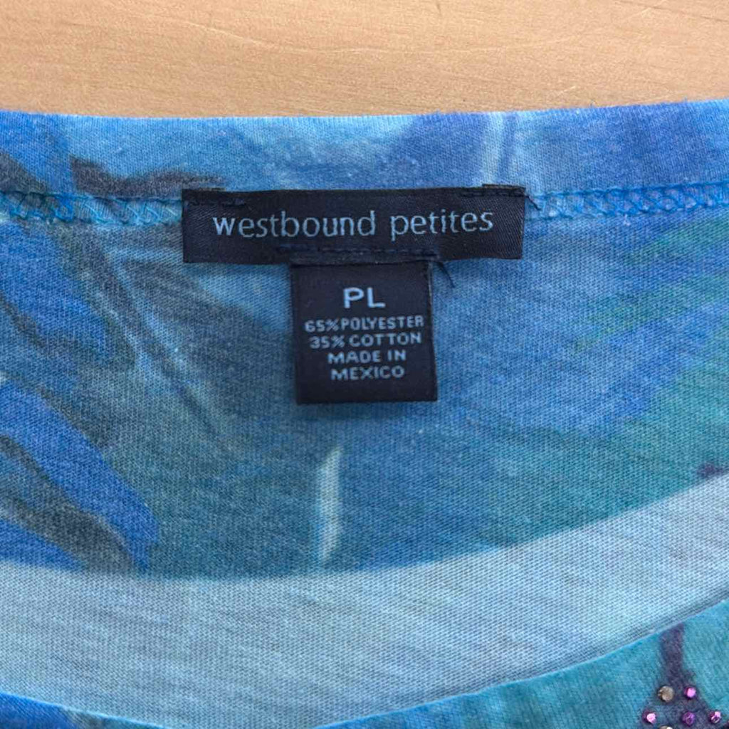 Westbound Size PL Blue Preloved Blouse