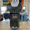 INC Size M Green Preloved Blouse SS