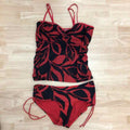 Jag Size XL Red & black Swimsuit Bottom/Top