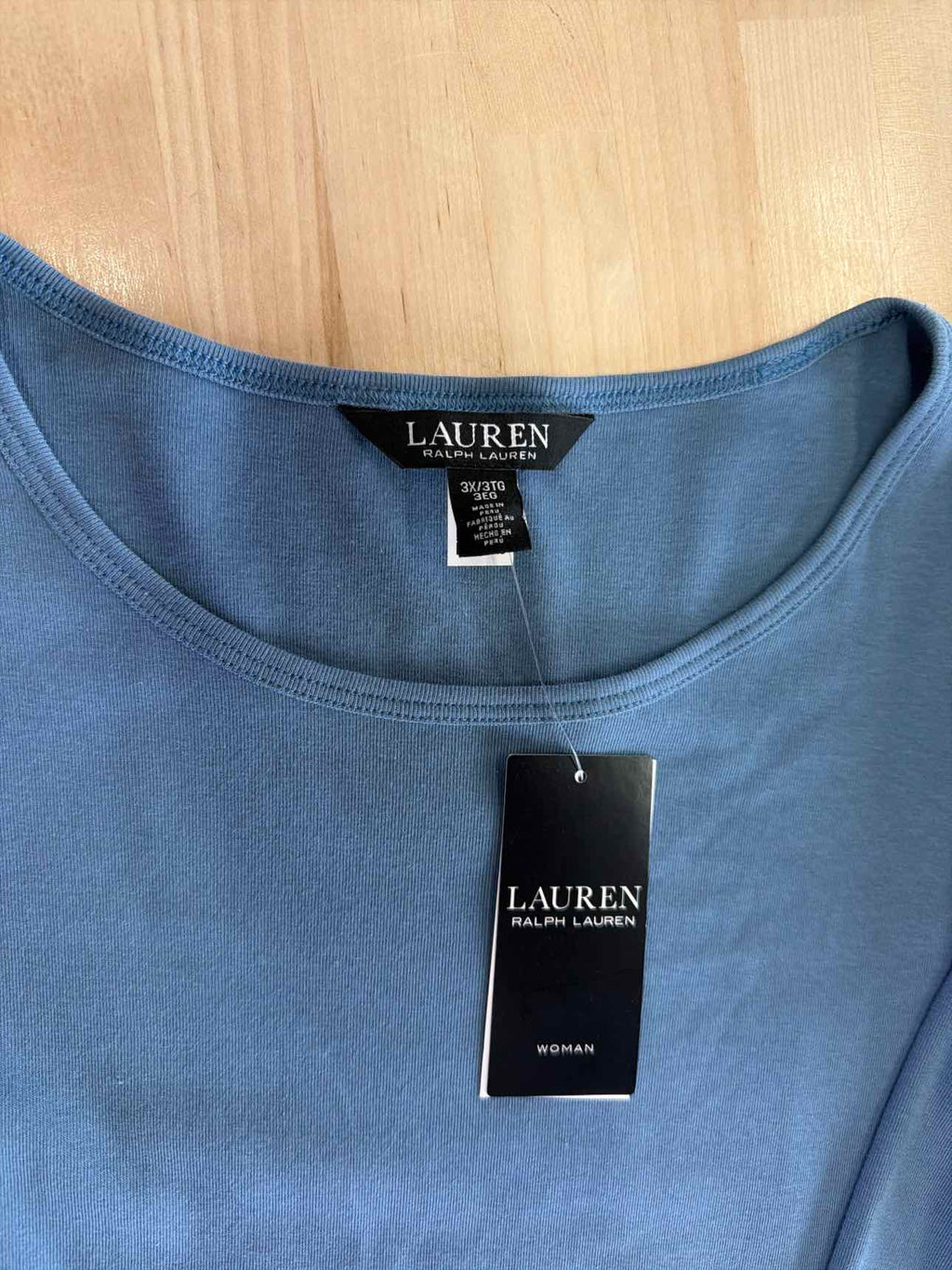 Ralph Lauren Size 3X Blue Blouse