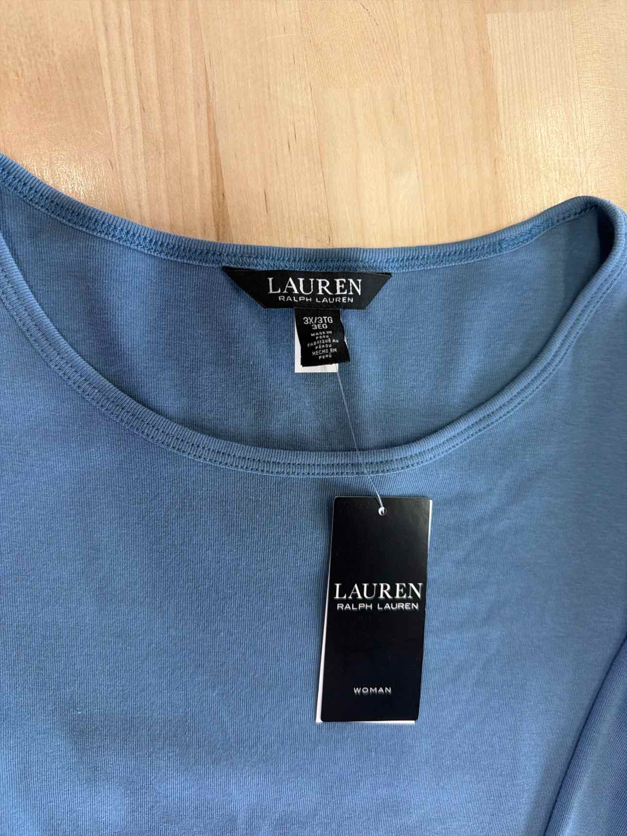 Ralph Lauren Size 3X Blue Blouse