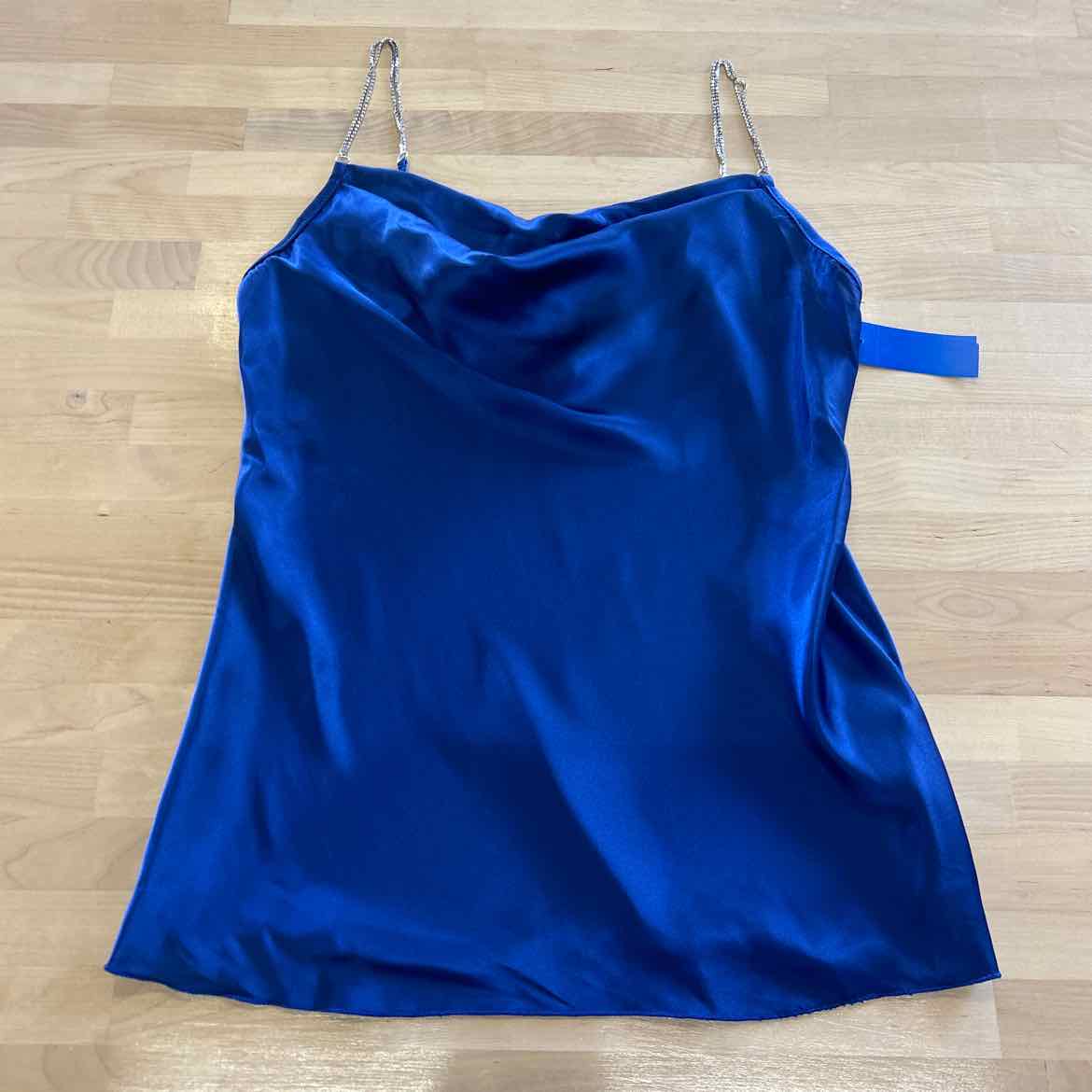 Nicole Miller Size S Blue Tank