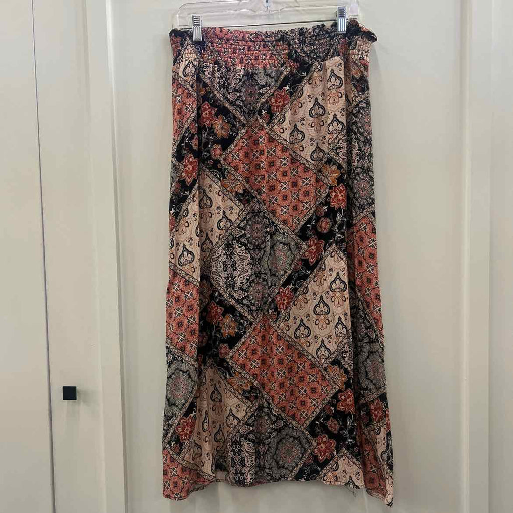 Indigo Rose Size L Multi-Color Preloved Skirt