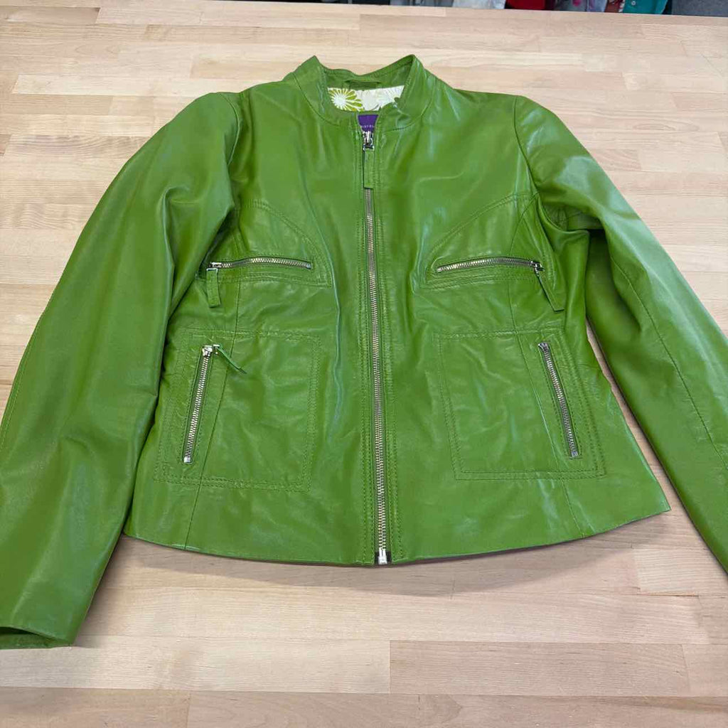 Bod & Christensen Size M Green Moto Jacket