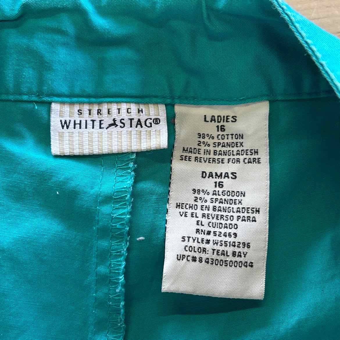 White Stag Size 16 Blue Preloved Skirt