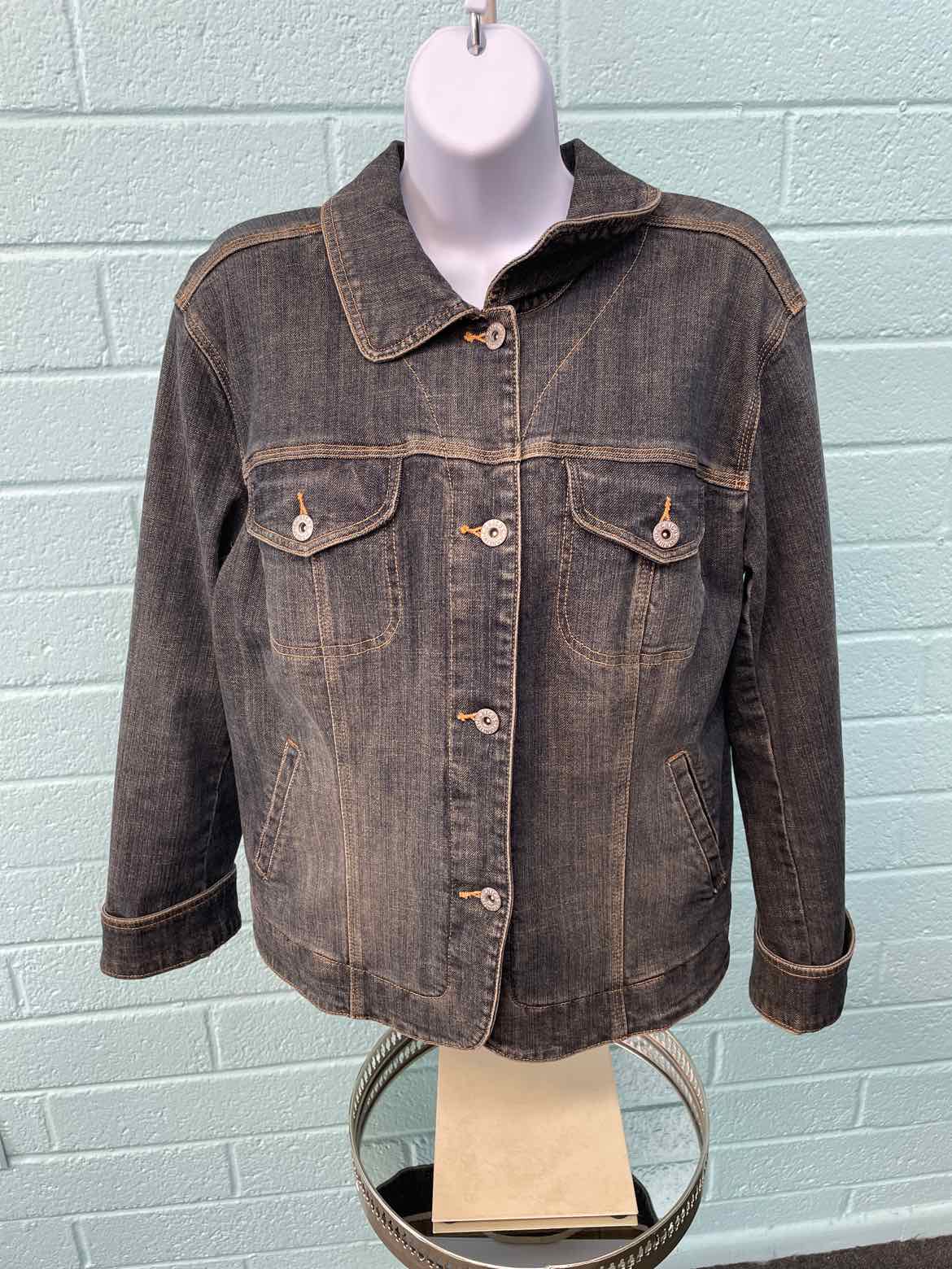 Chico's Size 1 Blue Denim Jacket