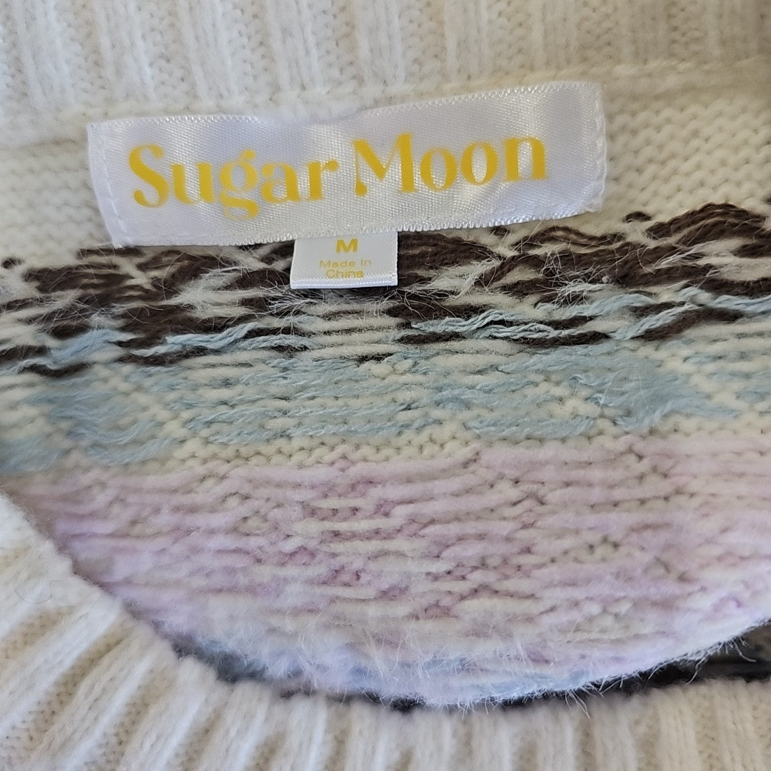Sugar Moon Size M Multi-Color Knit Sweater