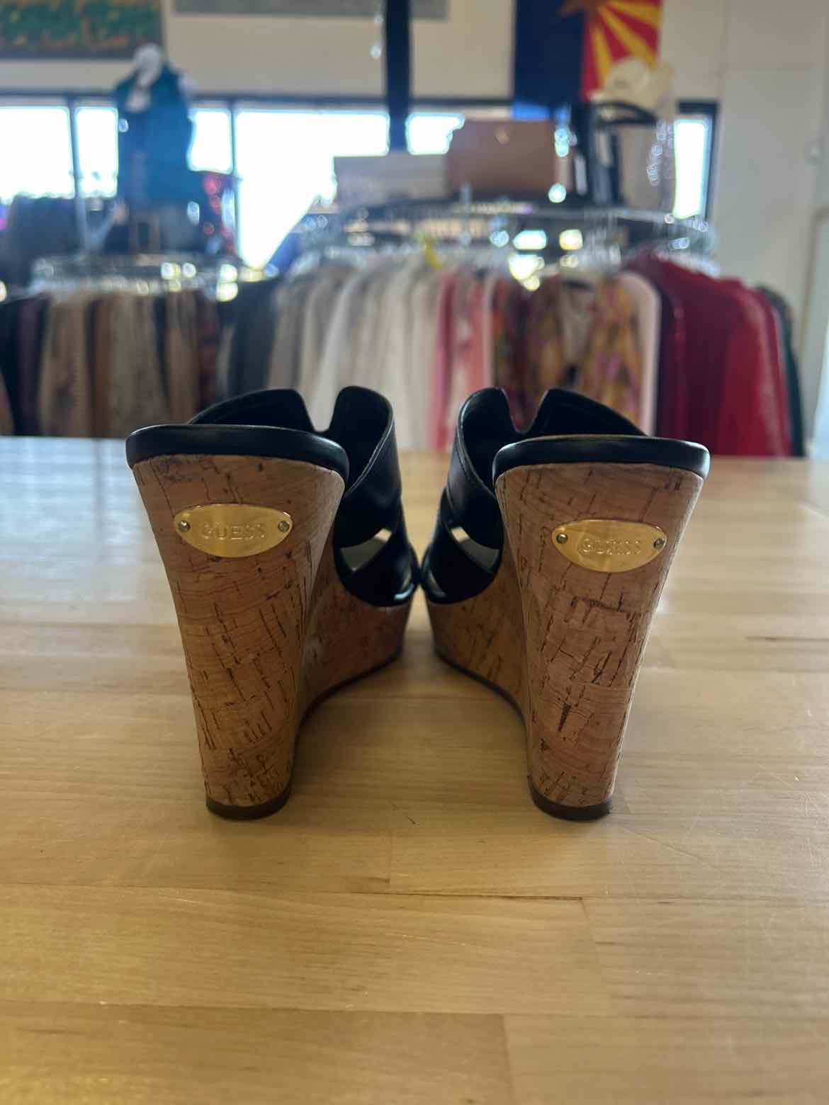 Guess Size 6 Silver Used Heels