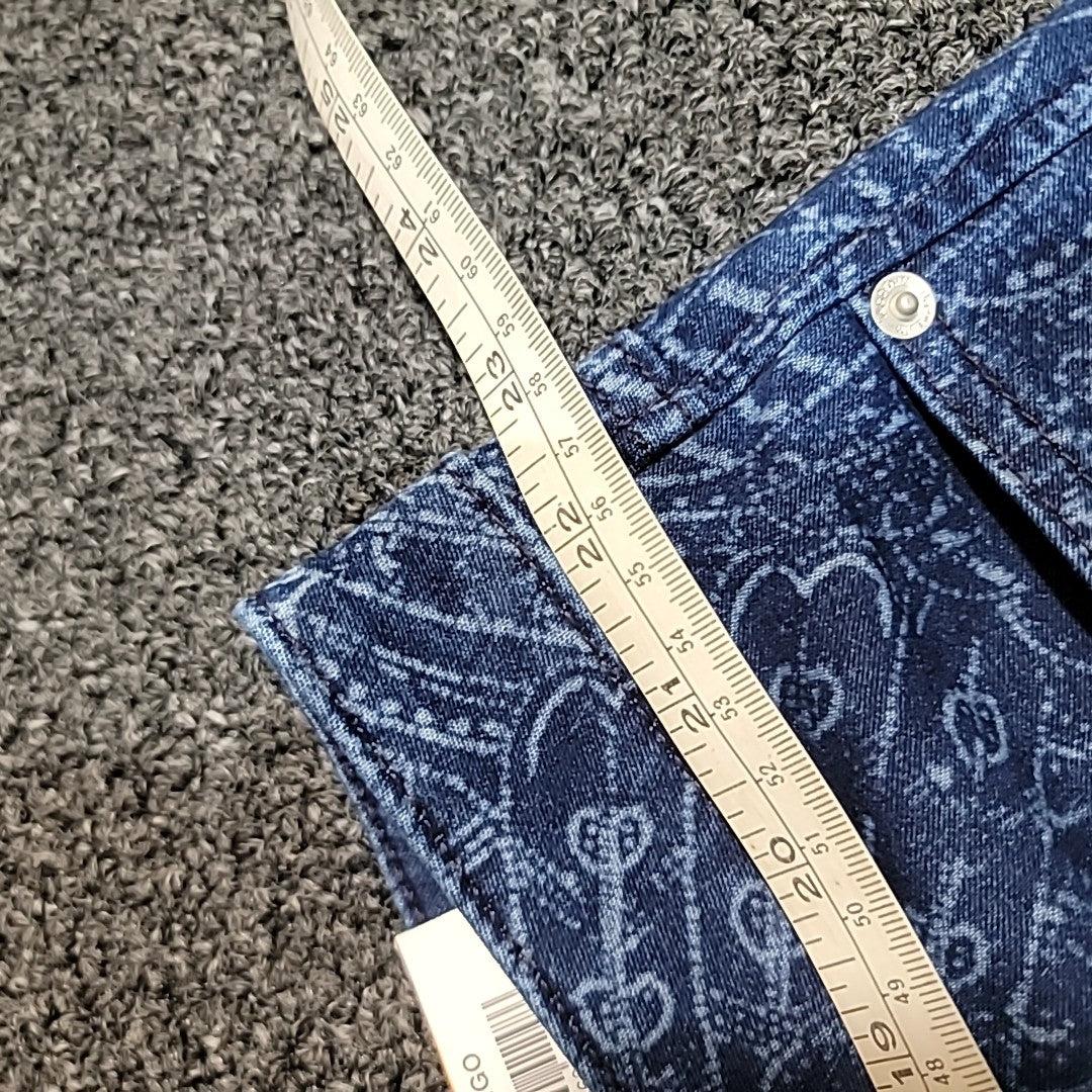 INC Size 24W Blue Cotton Jeans