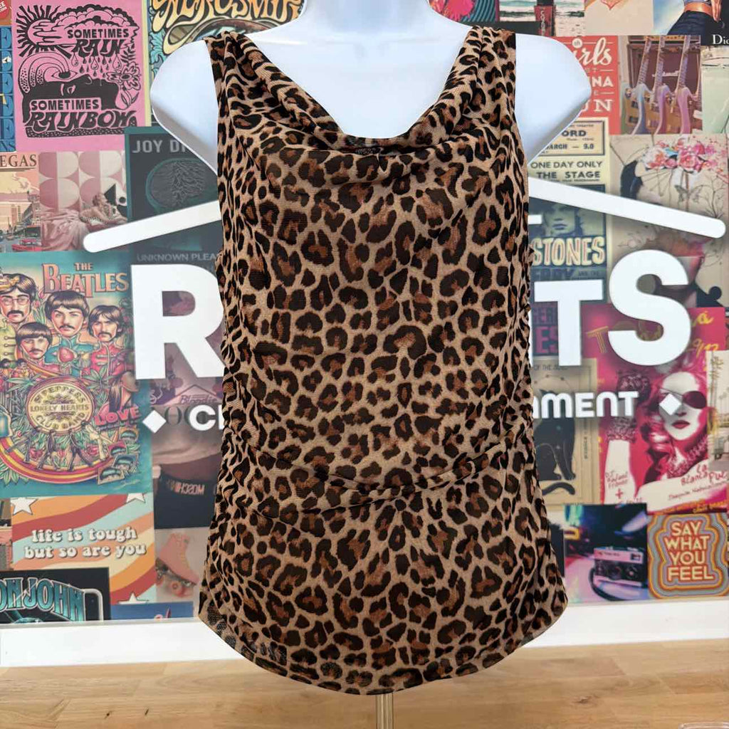 Anne Klein Size XXS Printed Drape Tank