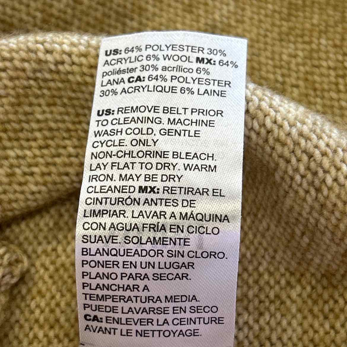 White House Black Market Size M Tan Preloved Cardigan