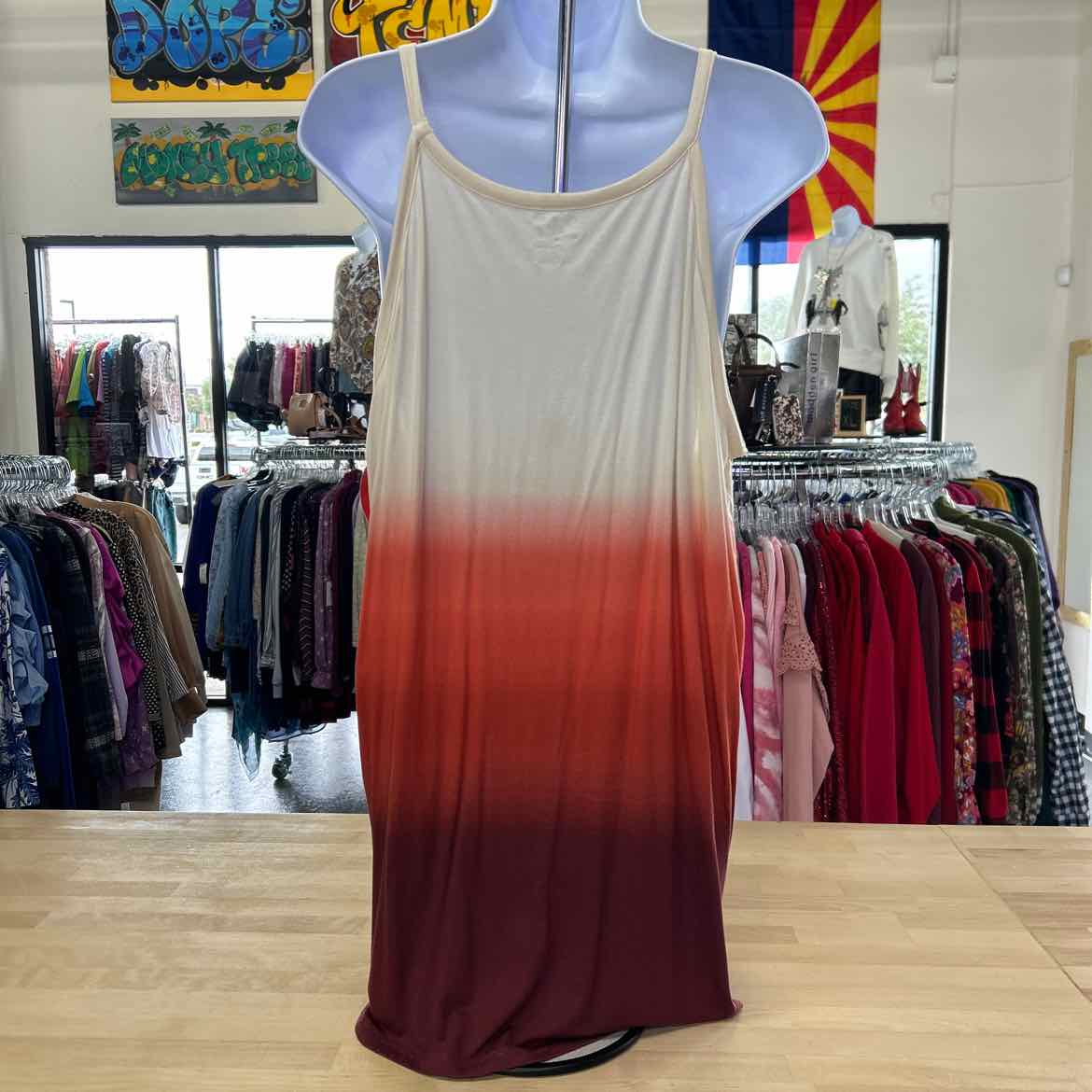 24/7 Size XXL Orange/Red Preloved Tank