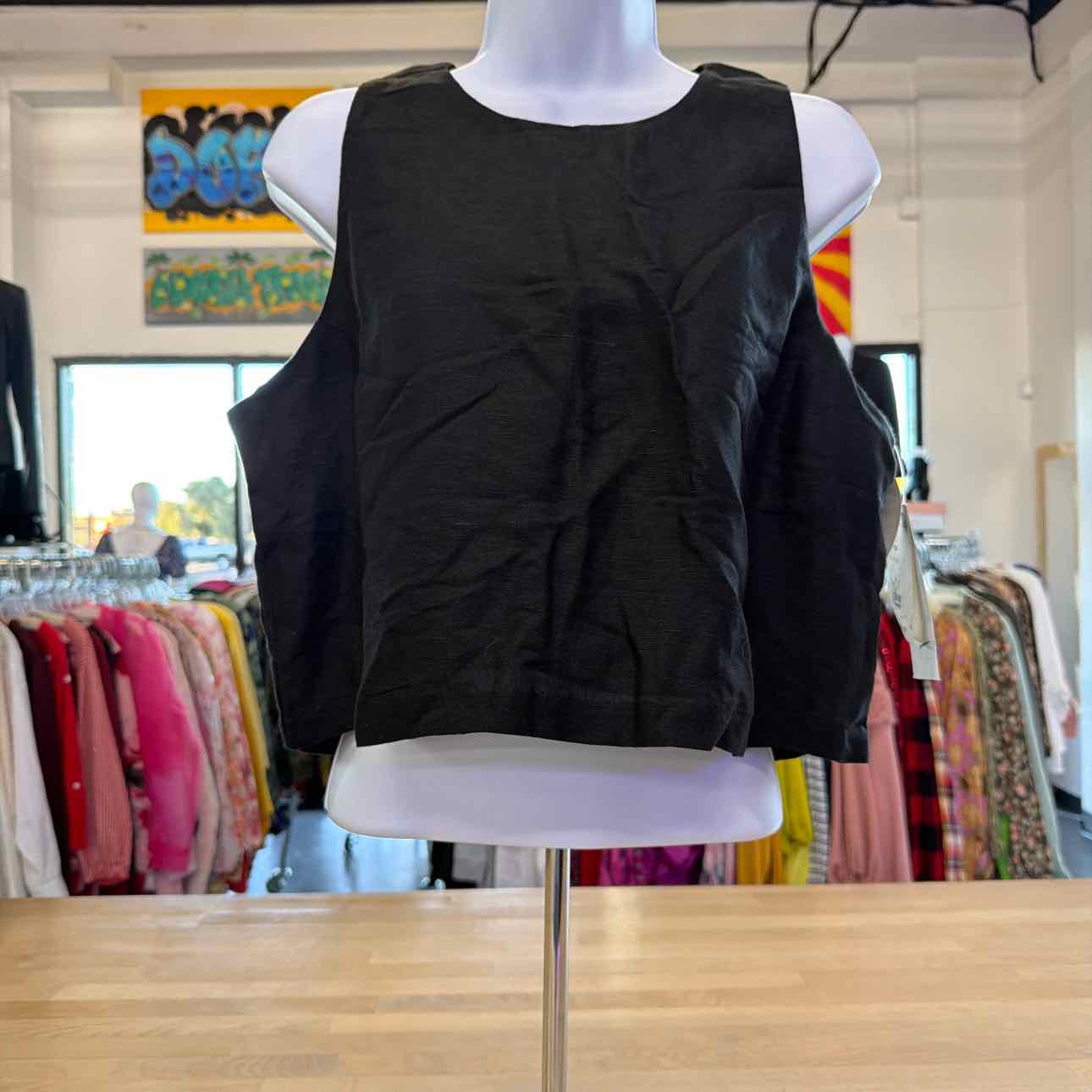 French Connection Women's Birdie Crewneck Sleeveless Top