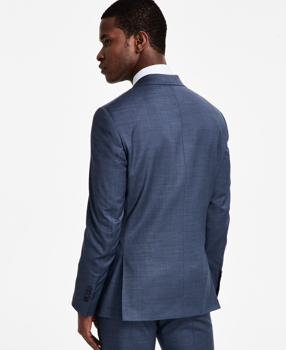 Calvin Klein Size 36R Slim Fit Suit Jacket - Blue - 36 R