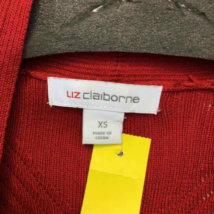 Liz Claiborne Size XS Red Duster