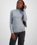 Aveto Size L Mock-Neck Long-Sleeve Top