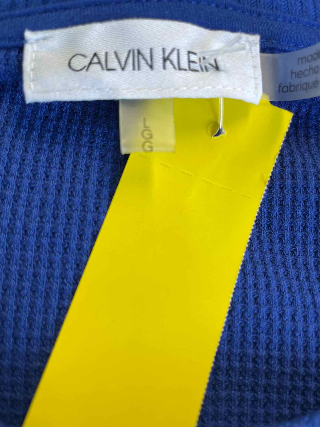 Calvin Klein Size L Royal Blue Sweater