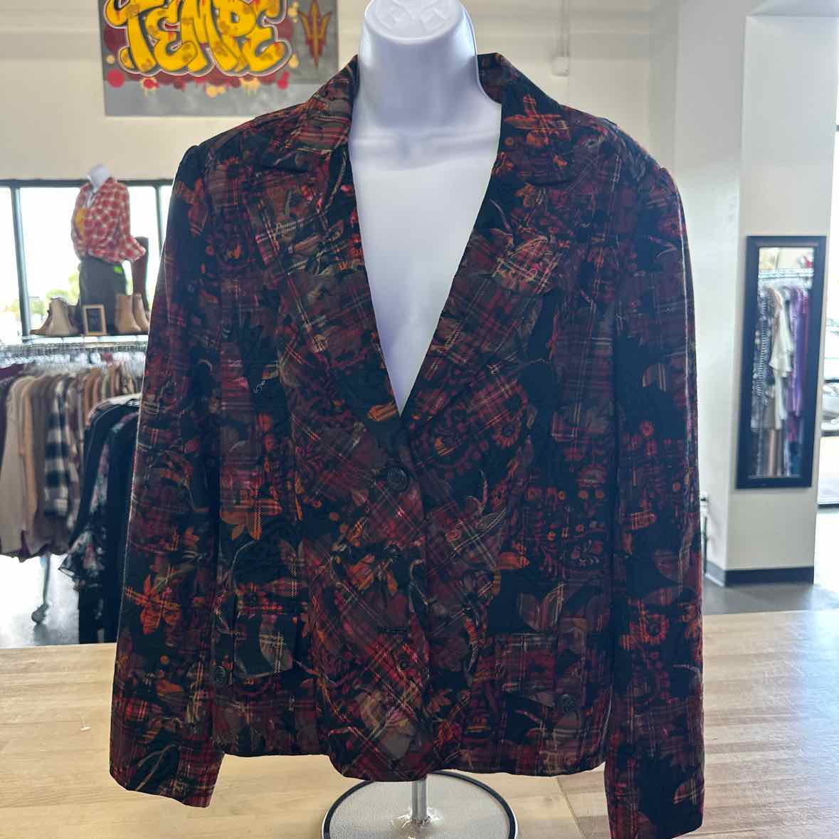 Coldwater Creek Size 16 Red Jacket