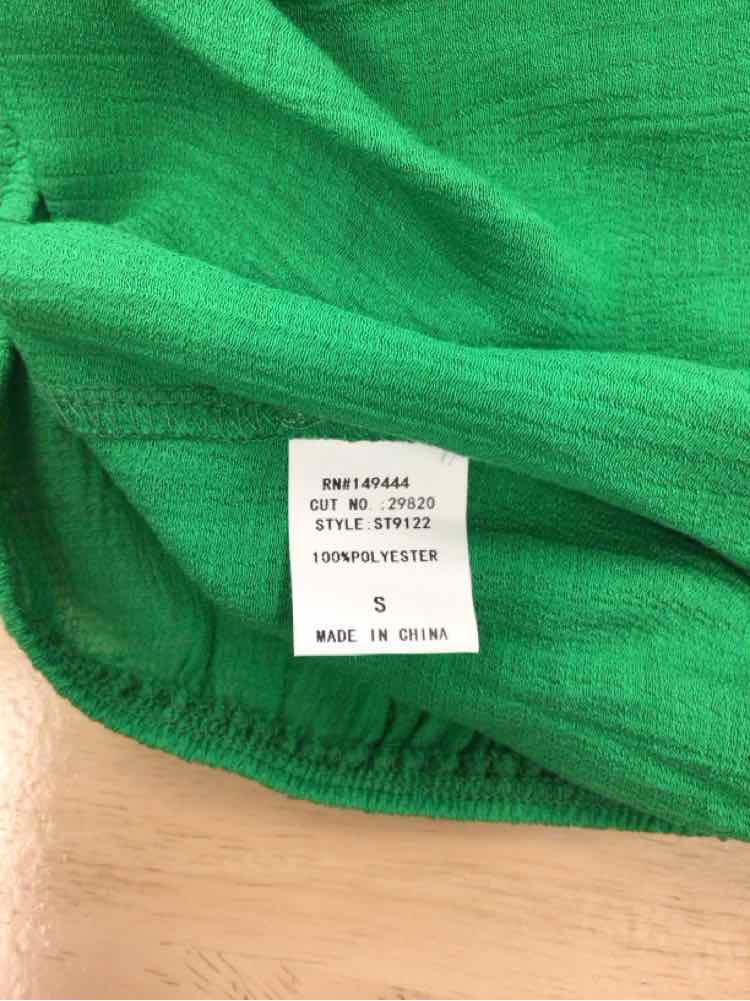 Ember Size S Green New Blouse LS