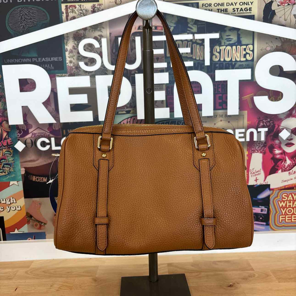 Michael Kors Brown Pebbled Leather Preloved Handbag