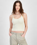 Hippie Rose Juniors Ruffle Strap Seamless Tank