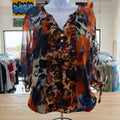 Figueroa&Flower Size PM Orange Preloved Blouse LS