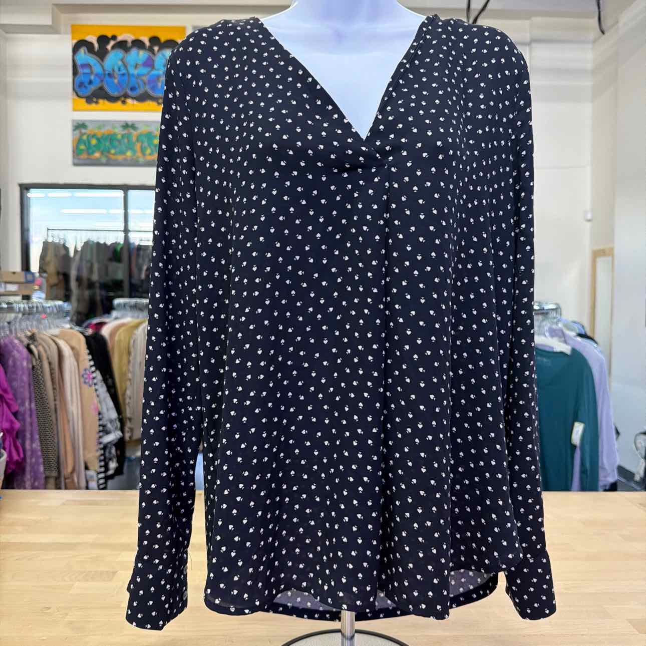 Ann Taylor Size M Blue Preloved Blouse