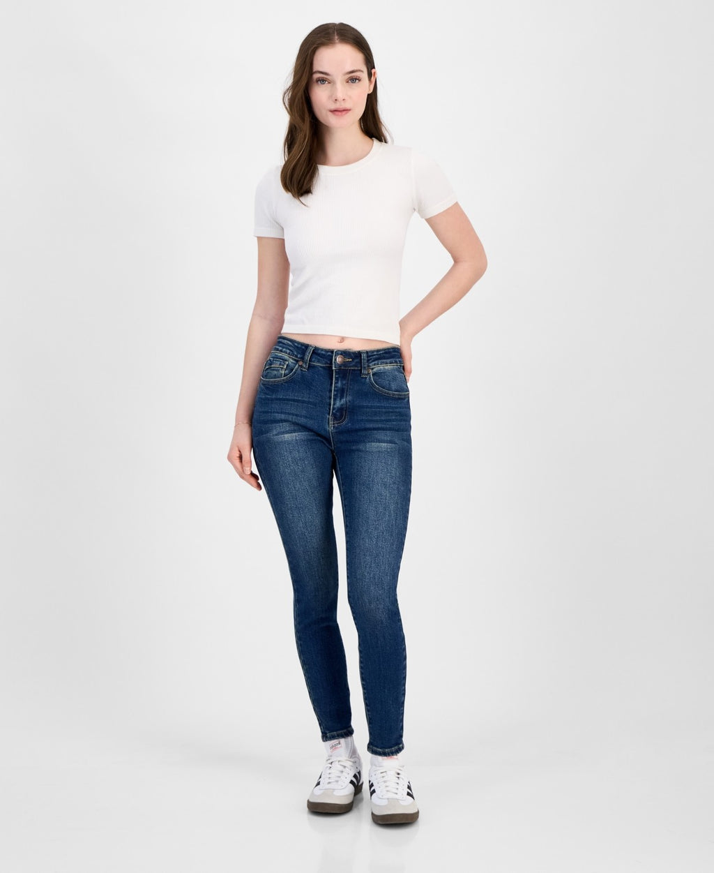 Gogo Jeans Size 0 Stretch Curvy Skinny Jeans - Dark Wash