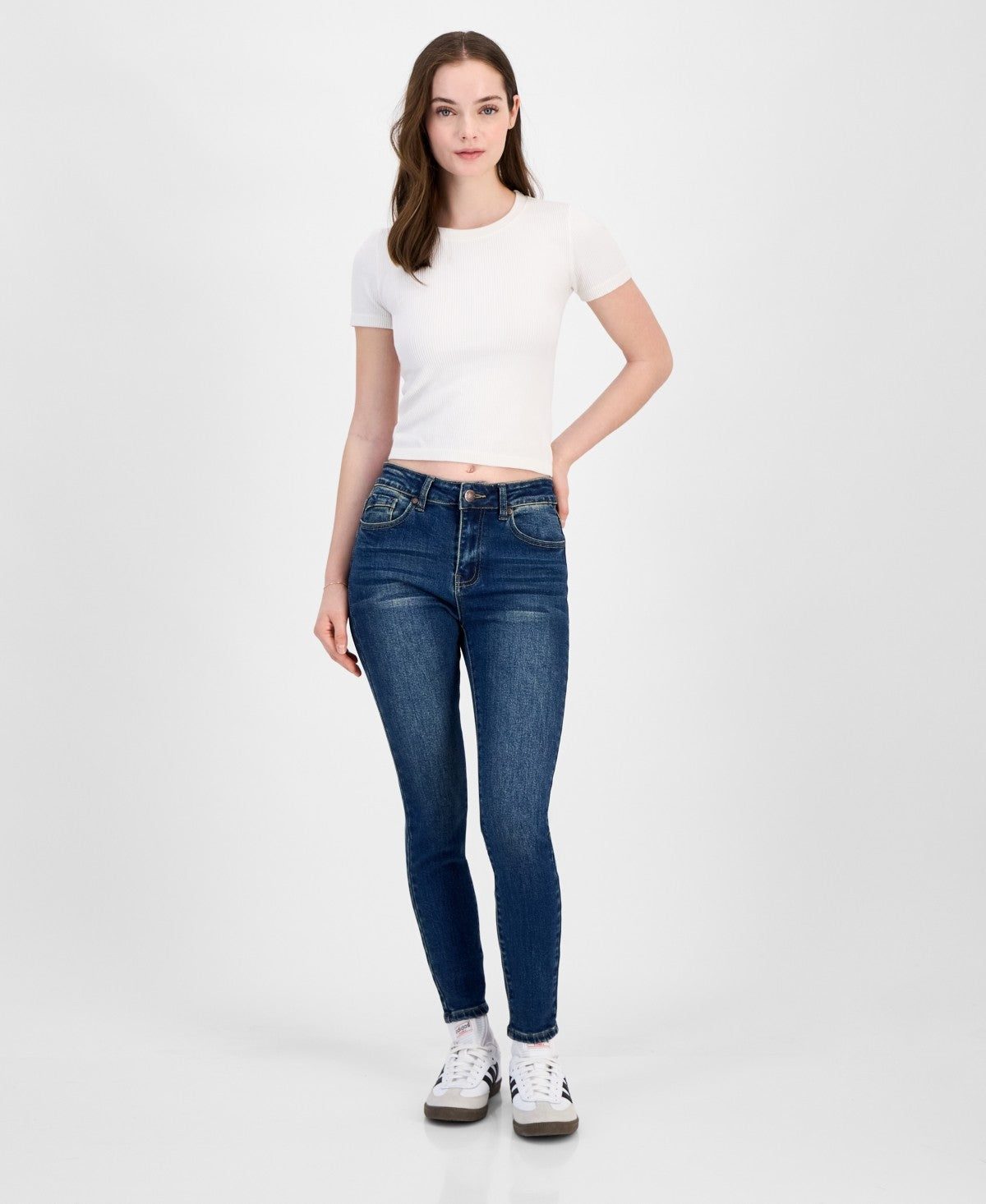 Gogo Jeans Size 0 Stretch Curvy Skinny Jeans - Dark Wash