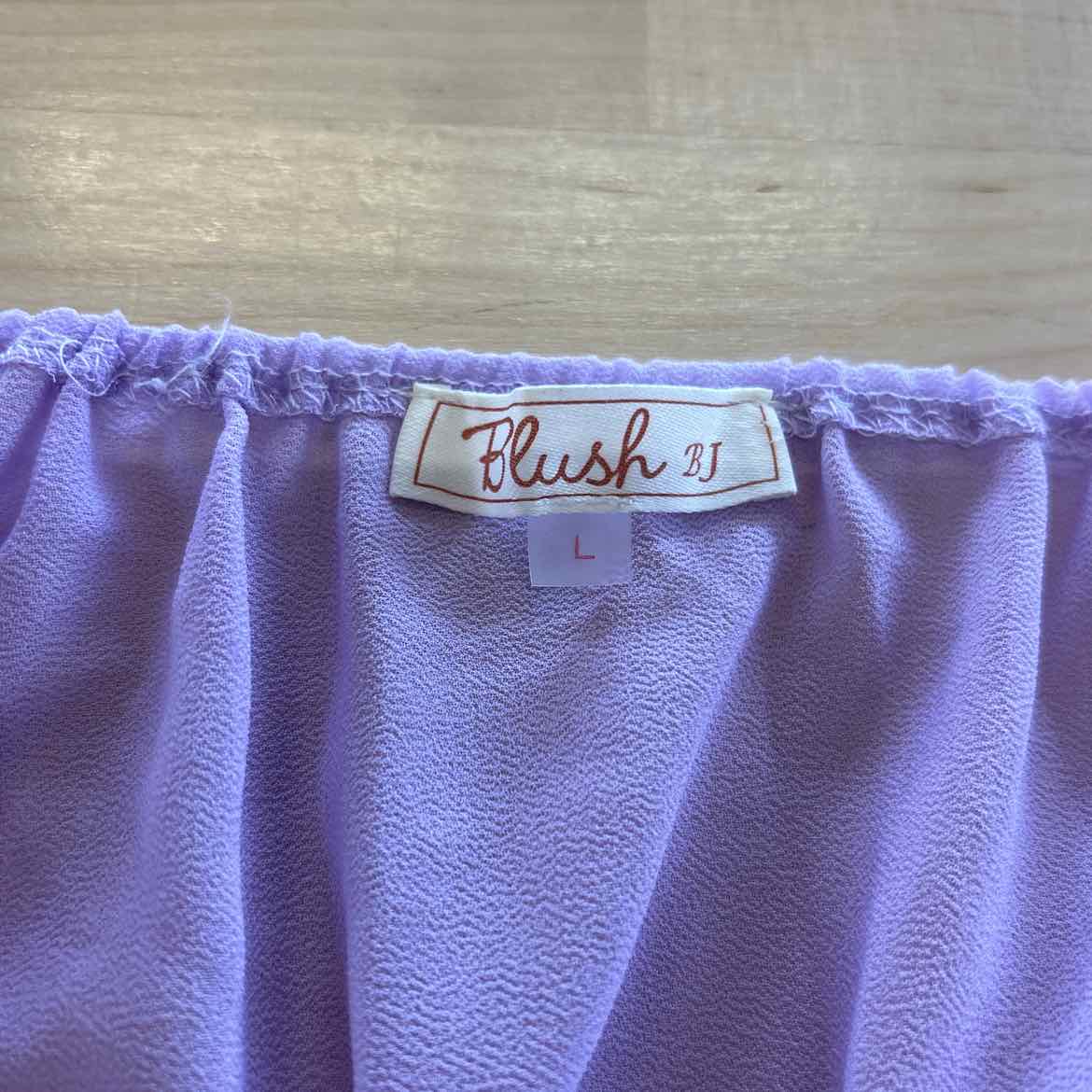 Blush Size L Purple Blouse