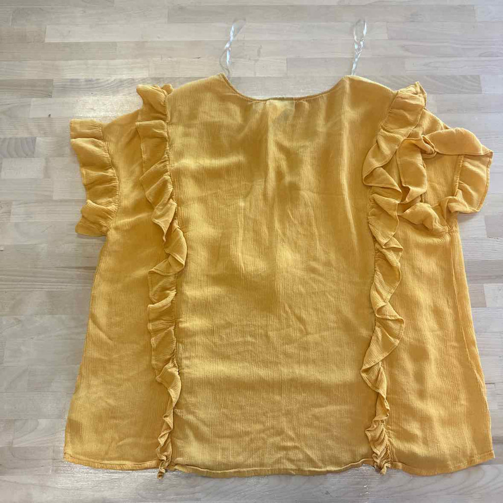 a.n.a Size XXL Yellow Blouse