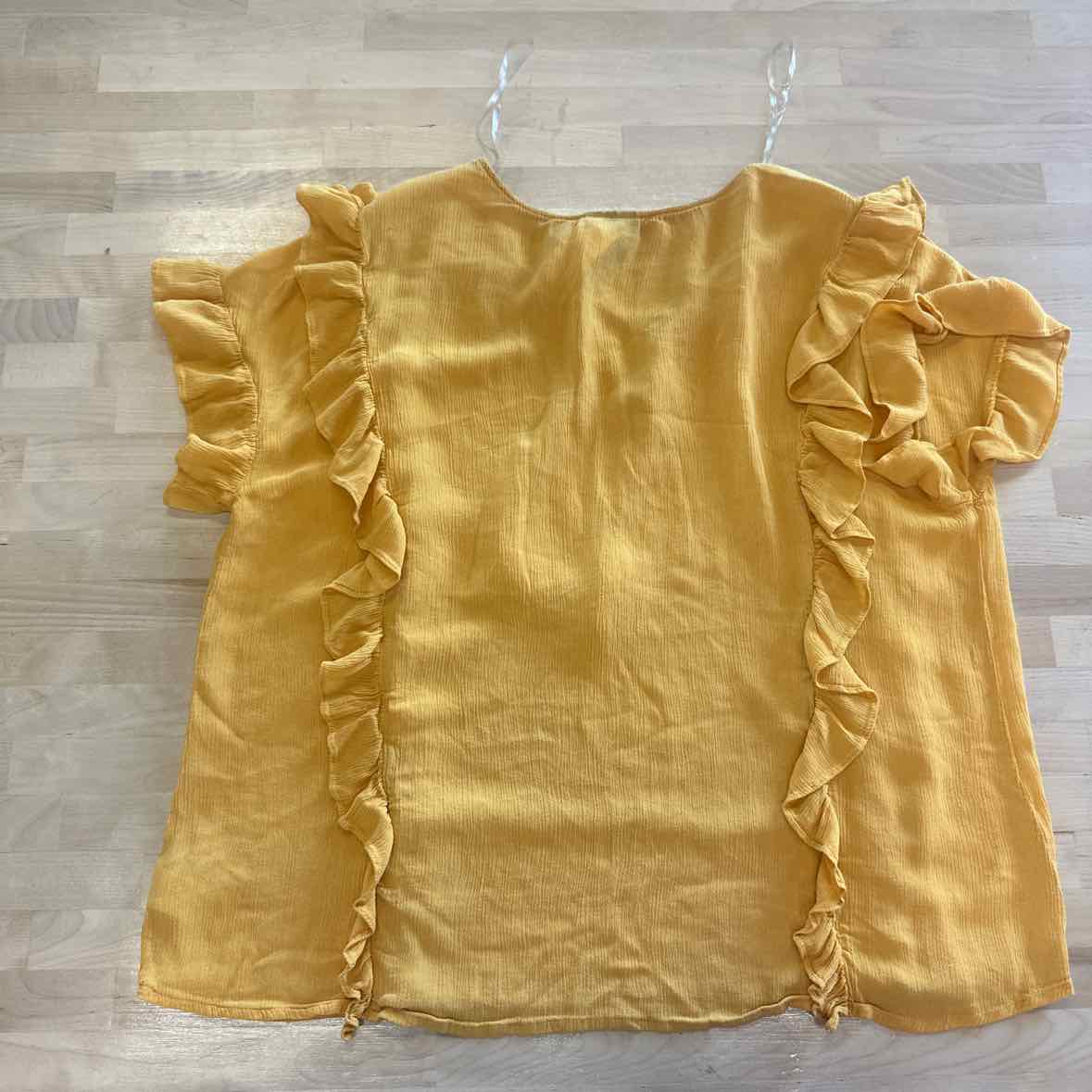 a.n.a Size XXL Yellow Blouse