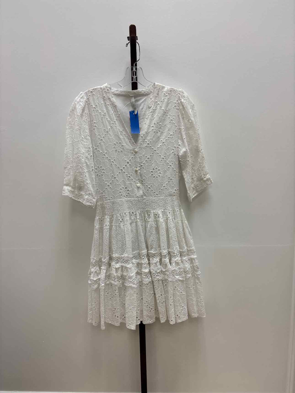 Avantlook Size S White eyelet Dress