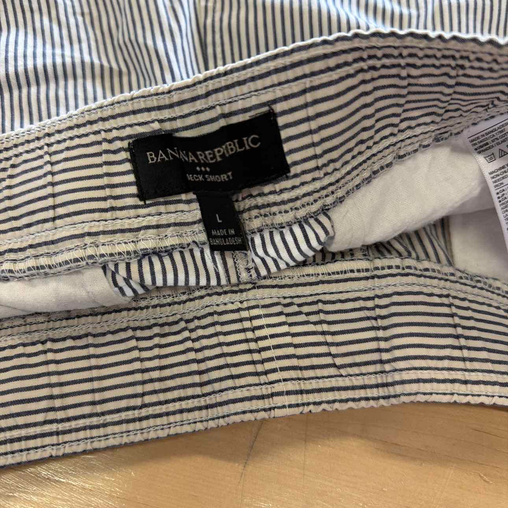 Banana Republic Men's Size L Black White MENS Shorts