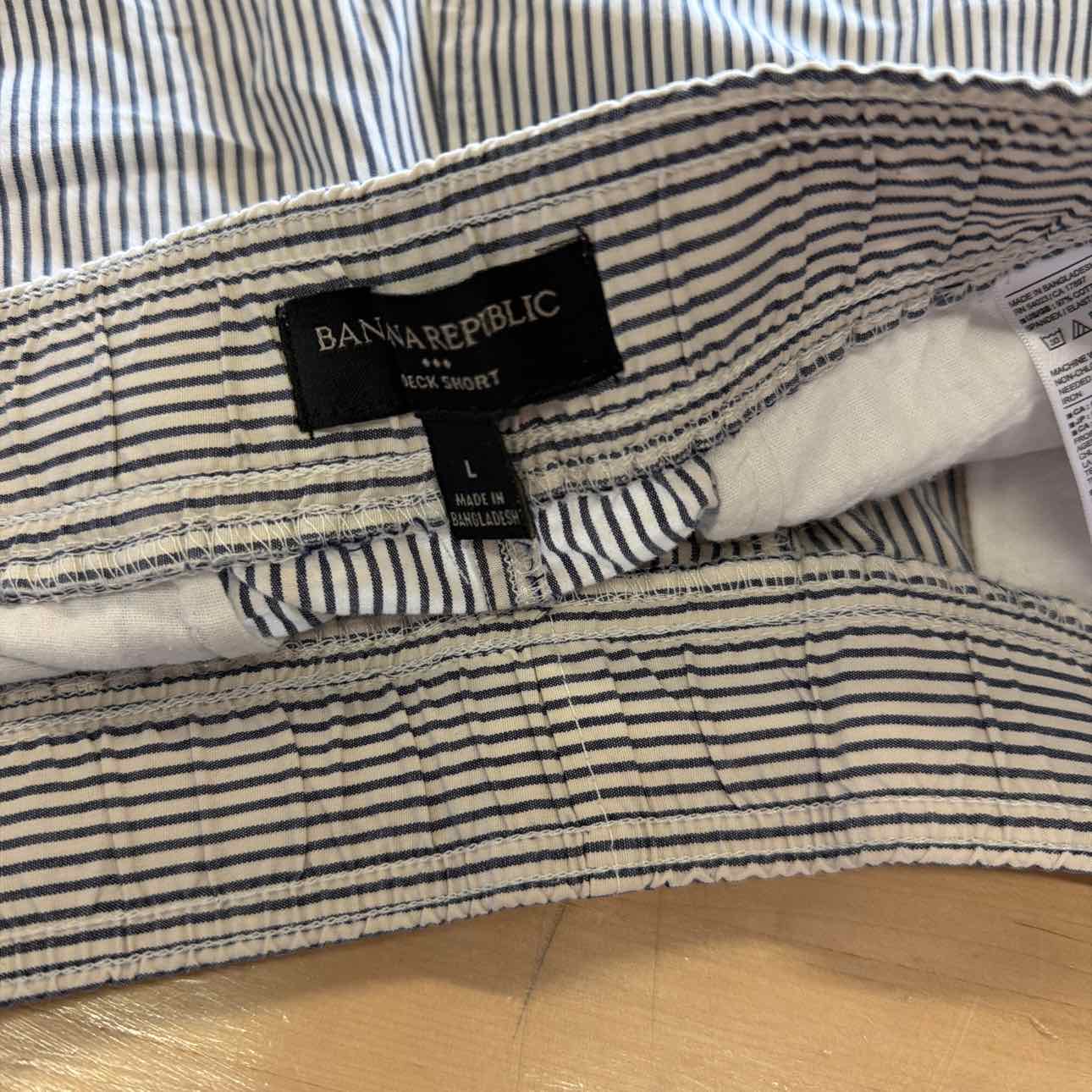 Banana Republic Men's Size L Black White MENS Shorts