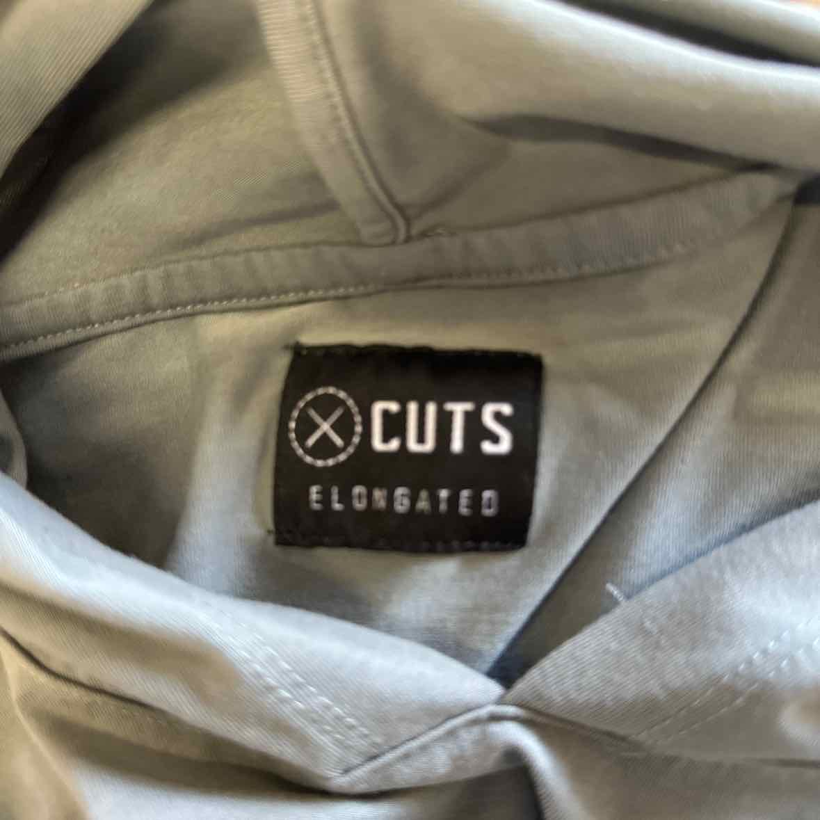 CUTS Size M Gray MENS Long Sleeve Shirt