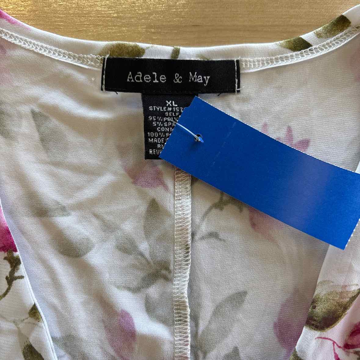 Adele and May Size XL White Sleeveless