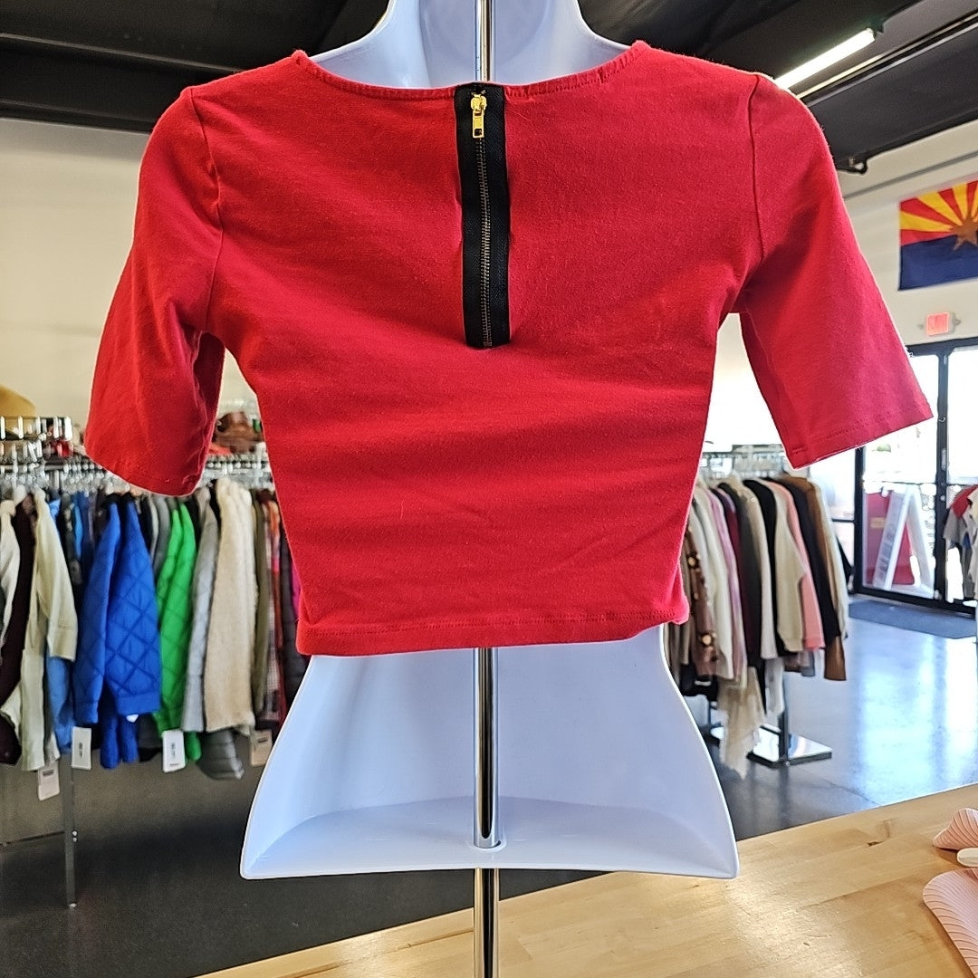 Charlotte Russe Size S Red Shirt