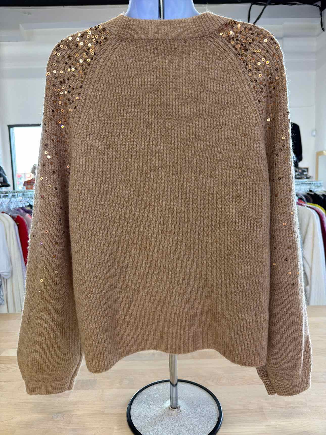 Vince Camuto Size S Beige Sweater