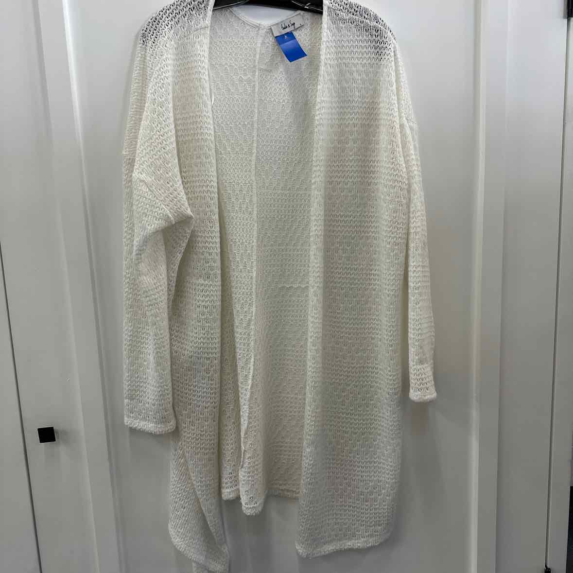 Sadie & Sage Size L White Cardigan