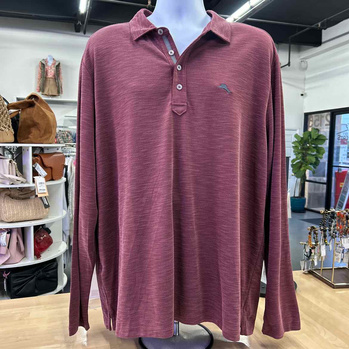 Tommy Bahama Men's Golden Sands Long-Sleeve Polo Shirt