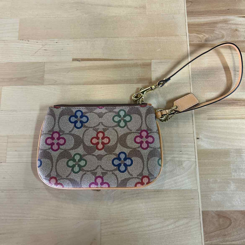 Coach Brown Wristlet