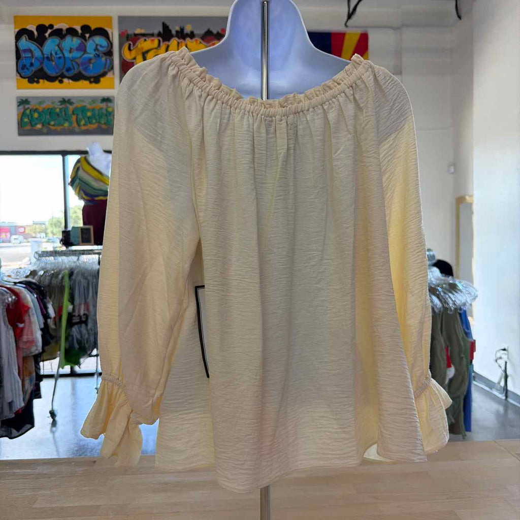 Womens MSK Off the Shoulder Ruffle Blouse