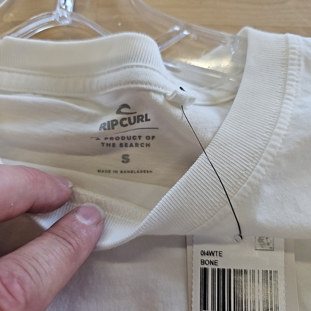 Rip Curl Juniors' Cotton Butterfly Crewneck T-Shirt - Bone