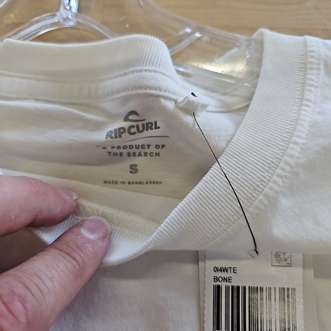 Rip Curl Juniors' Cotton Butterfly Crewneck T-Shirt - Bone